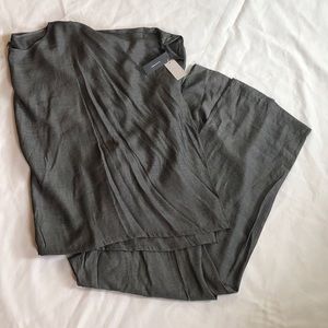 New NATORI $180 JOY Kimono Sleeve Tunic Pajama PJ Set in Black Small or Medium